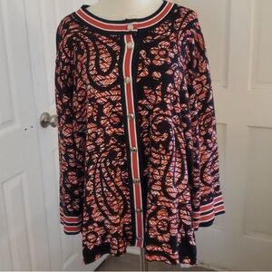 Bob Mackie Paisley Sweater